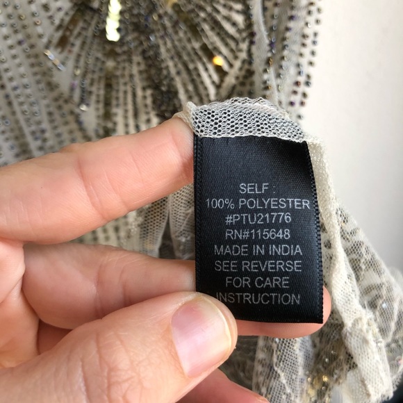 Vintage Style Beaded Tank Top Scalloped Hem - Picture 9 of 15